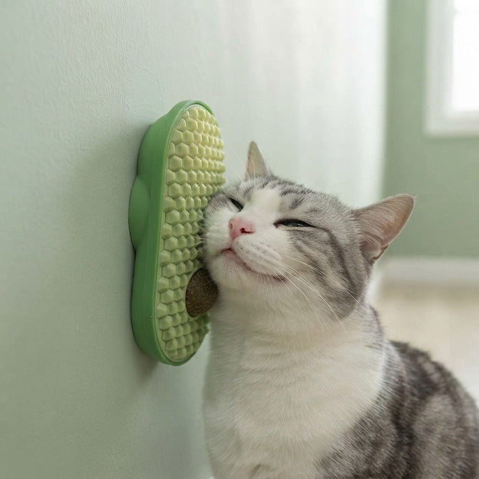 PurrCorner Wall Groomer & Catnip Set
